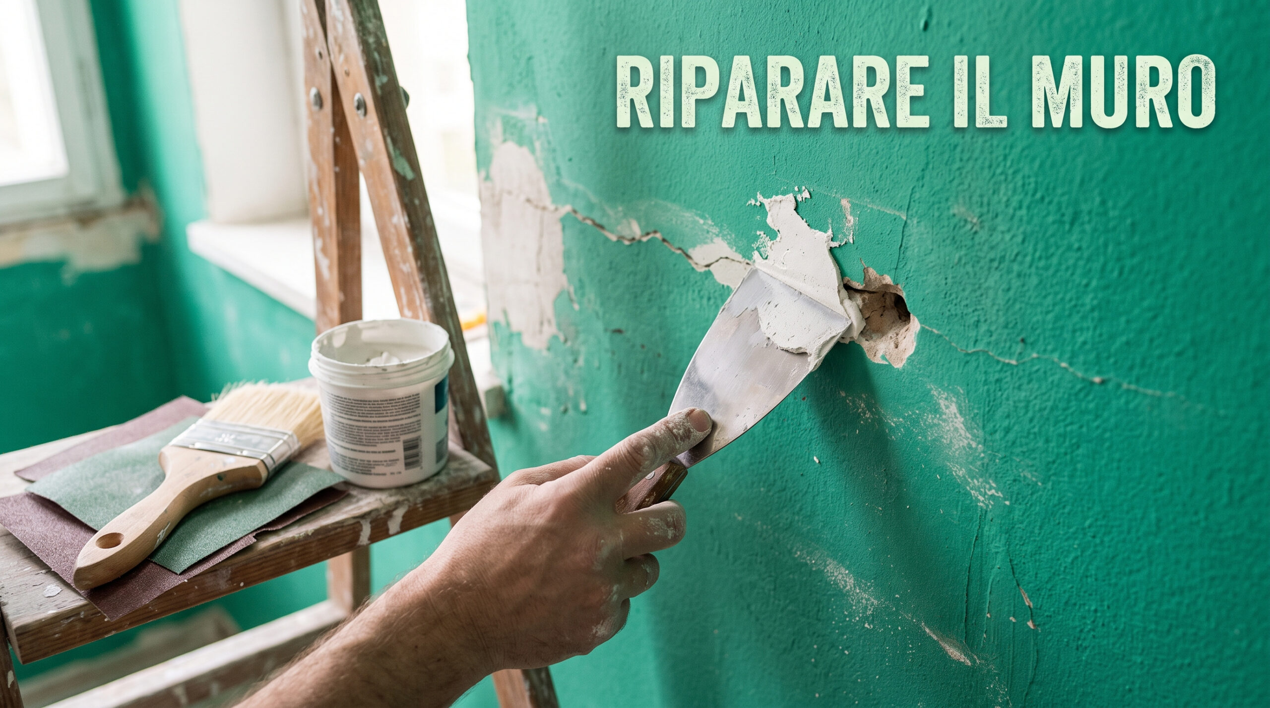 riparare buco intonaco