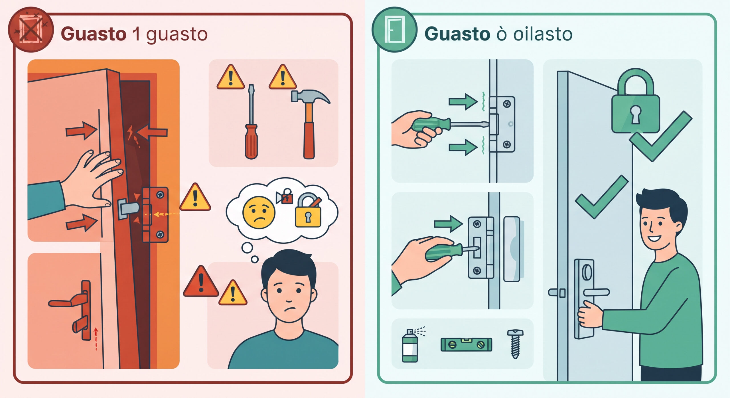 porta non si chiude