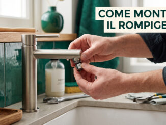 montare rompigetto rubinetto
