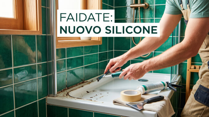 sostituire silicone doccia