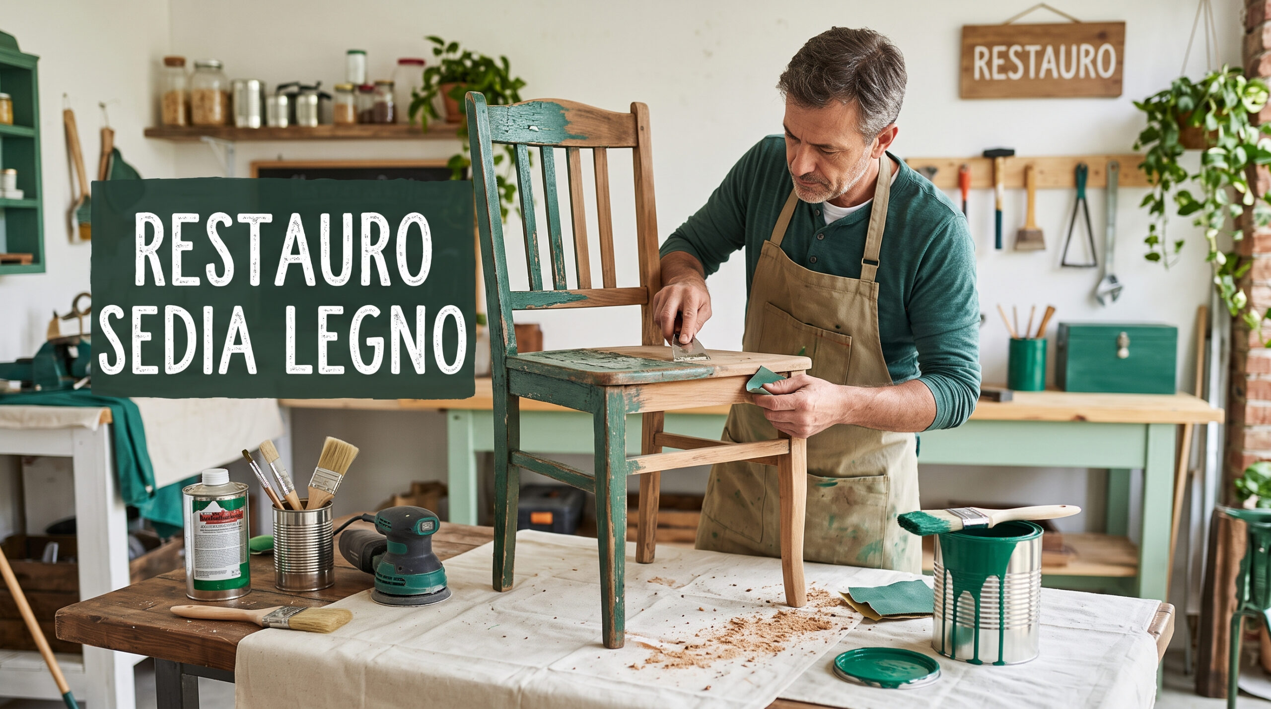 riverniciare sedia legno