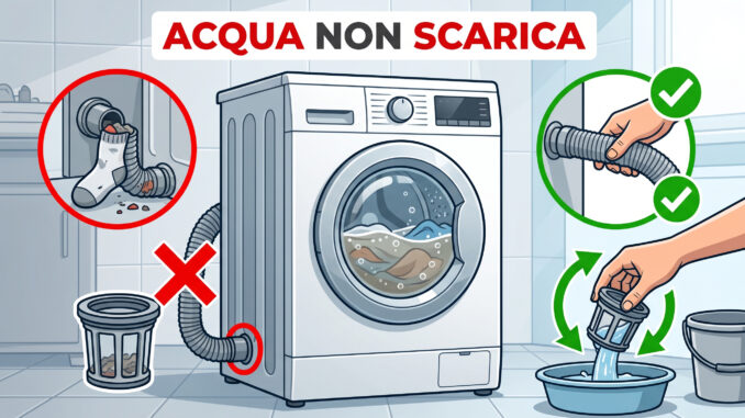 lavatrice non scarica
